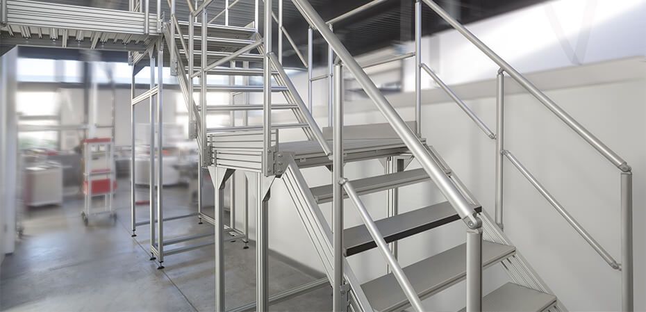 Réaliser des escaliers de machine de façon flexible